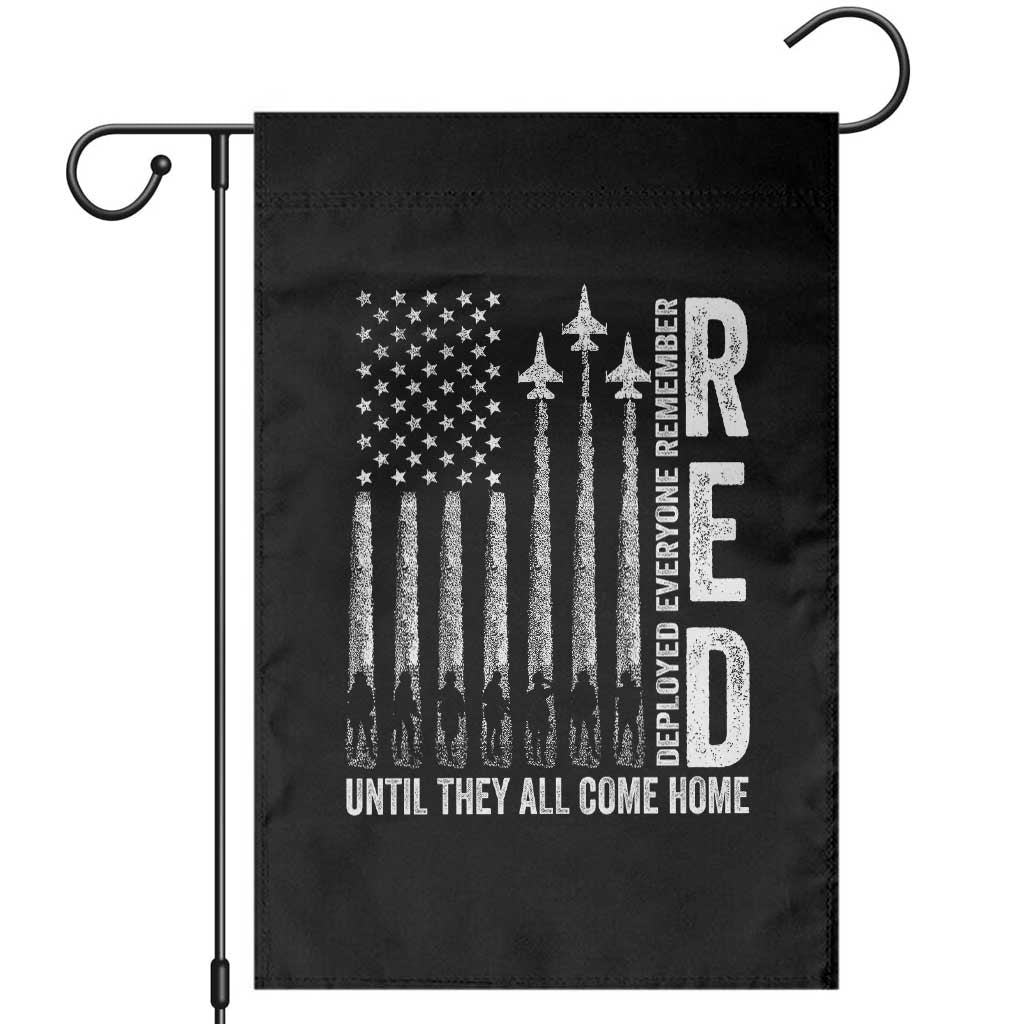 RED Friday Remember Everyone Deployed Garden Flag Military American Flag TS10 Black Print Your Wear