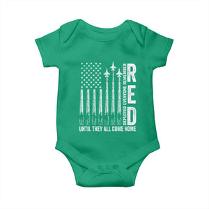 RED Friday Remember Everyone Deployed Baby Onesie Military American Flag TS10 Irish Green Print Your Wear