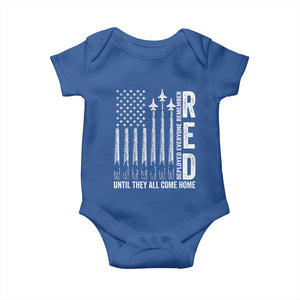 RED Friday Remember Everyone Deployed Baby Onesie Military American Flag TS10 Royal Blue Print Your Wear