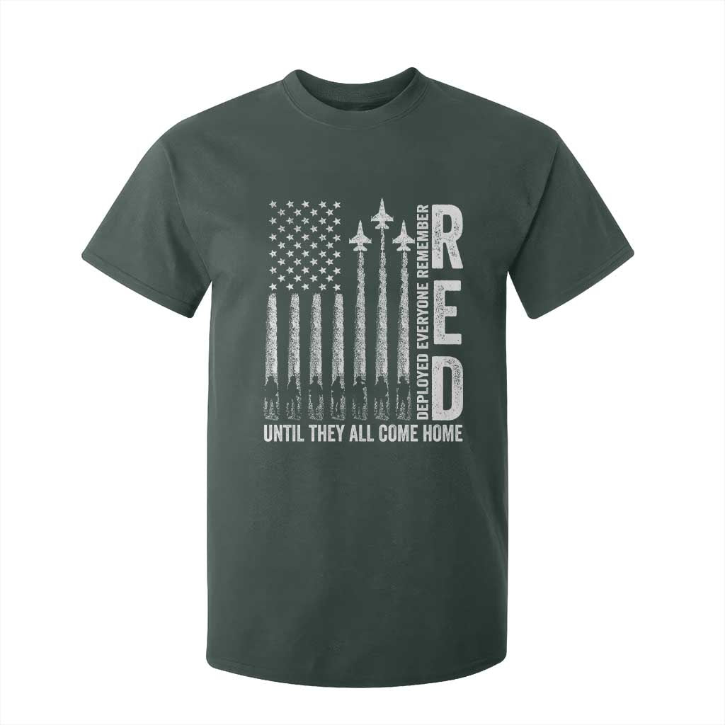 RED Friday Remember Everyone Deployed T Shirt For Kid Military American Flag TS10 Dark Forest Green Print Your Wear