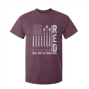 RED Friday Remember Everyone Deployed T Shirt For Kid Military American Flag TS10 Maroon Print Your Wear