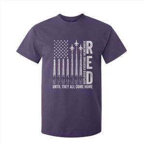 RED Friday Remember Everyone Deployed T Shirt For Kid Military American Flag TS10 Purple Print Your Wear