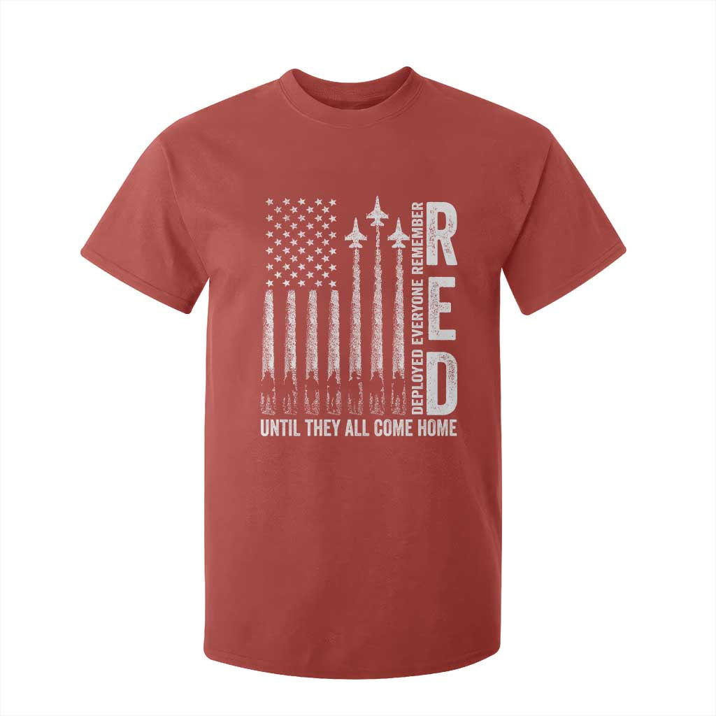 RED Friday Remember Everyone Deployed T Shirt For Kid Military American Flag TS10 Red Print Your Wear