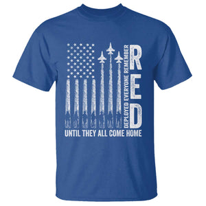 RED Friday Remember Everyone Deployed T Shirt Military American Flag TS10 Royal Blue Print Your Wear