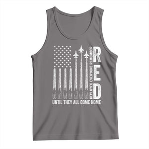 RED Friday Remember Everyone Deployed Tank Top Military American Flag TS10 Deep Heather Print Your Wear