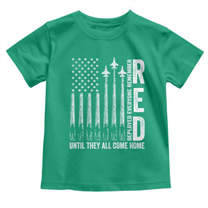 RED Friday Remember Everyone Deployed Toddler T Shirt Military American Flag TS10 Irish Green Print Your Wear
