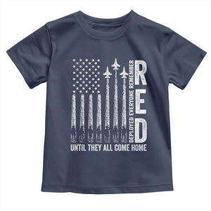 RED Friday Remember Everyone Deployed Toddler T Shirt Military American Flag TS10 Navy Print Your Wear