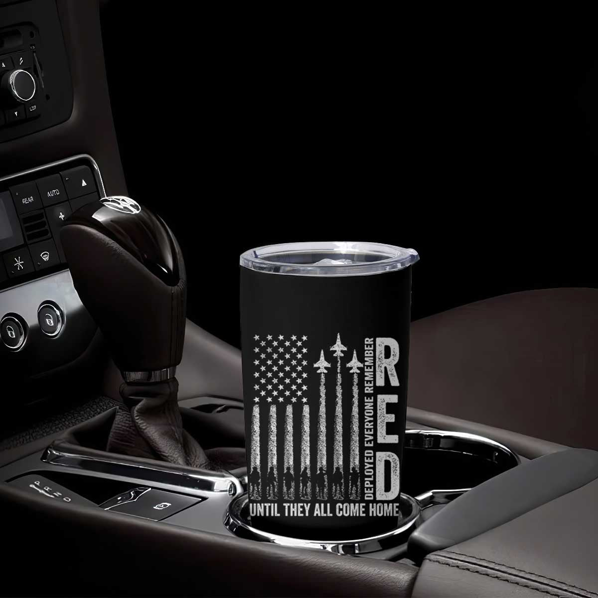 RED Friday Remember Everyone Deployed Tumbler Cup Military American Flag TS10 Print Your Wear