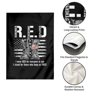 On Friday We Wear Red Military R.E.D Friday Garden Flag American Flag TS10 Print Your Wear