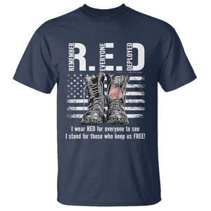 On Friday We Wear Red Military R.E.D Friday T Shirt American Flag TS10 Navy Print Your Wear