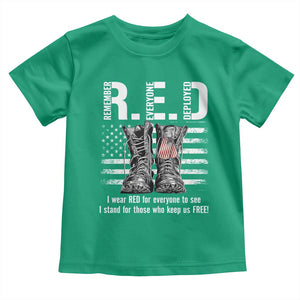 On Friday We Wear Red Military R.E.D Friday Toddler T Shirt American Flag TS10 Irish Green Print Your Wear