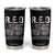 On Friday We Wear Red Military R.E.D Friday Tumbler Cup American Flag TS10 Black Print Your Wear