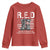 On Friday We Wear Red Military R.E.D Friday Youth Sweatshirt American Flag TS10 Red Print Your Wear