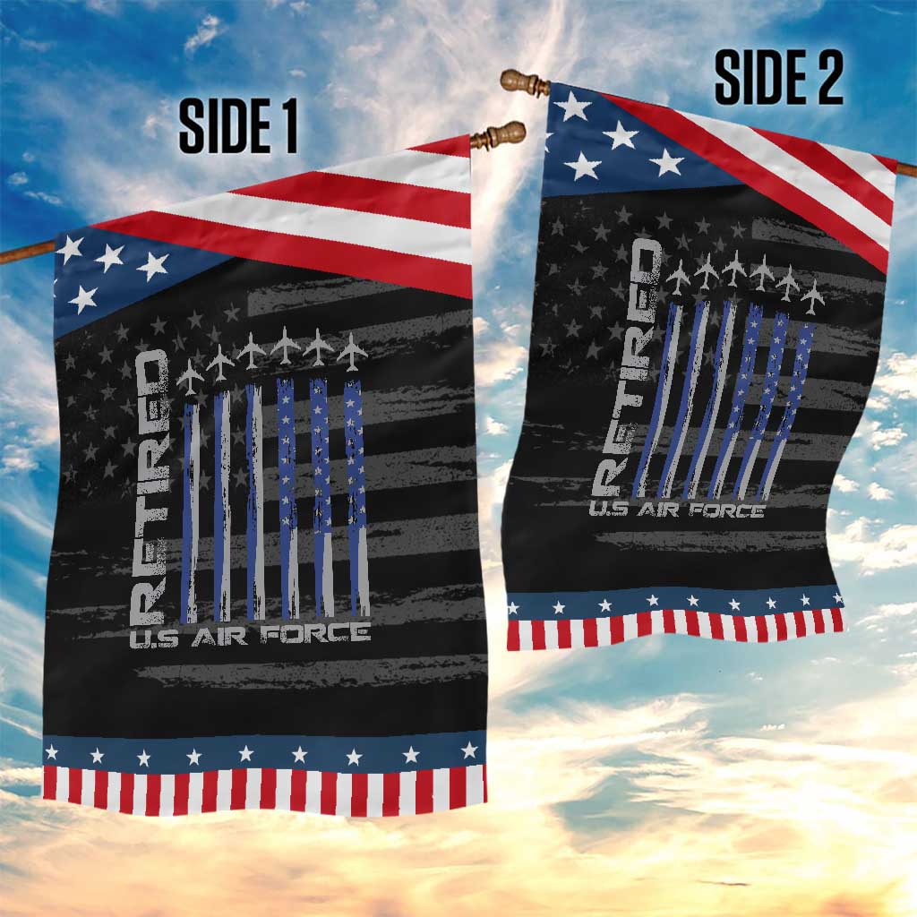Retired US Air Force Garden Flag Vintage USAF Veteran USA Flag TS10 Print Your Wear