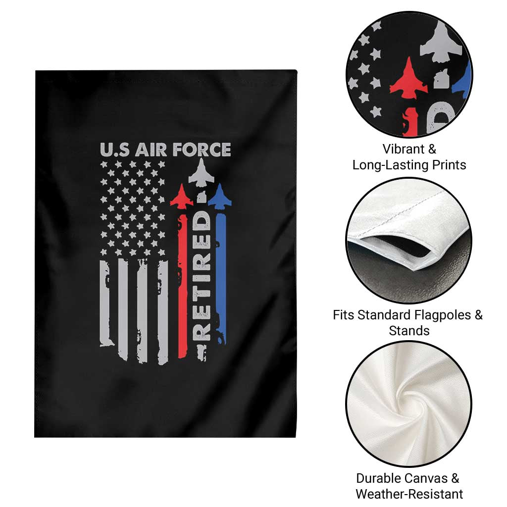 Veteran US Air Force Garden Flag Vintage USA Flag Veterans TS10 Print Your Wear