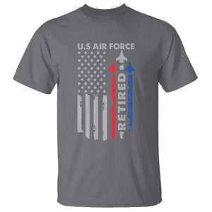 Veteran US Air Force T Shirt Vintage USA Flag Veterans TS10 Charcoal Print Your Wear
