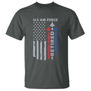 Veteran US Air Force T Shirt Vintage USA Flag Veterans TS10 Dark Heather Print Your Wear