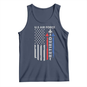 Veteran US Air Force Tank Top Vintage USA Flag Veterans TS10 Navy Print Your Wear