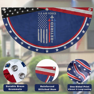 Veteran US Air Force Patriotic Fan Flag Vintage USA Flag Veterans