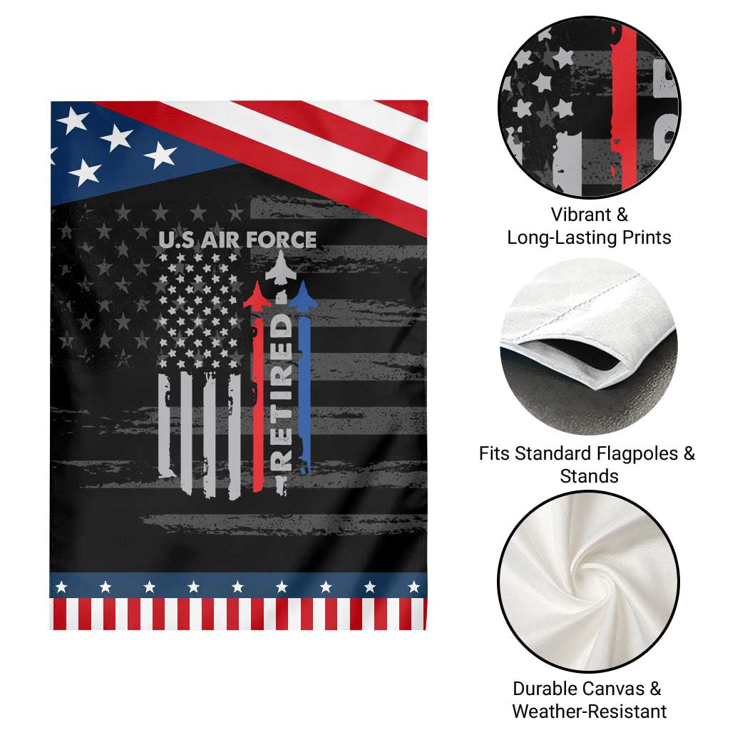 Veteran US Air Force Garden Flag Vintage USA Flag Veterans TS10 Print Your Wear