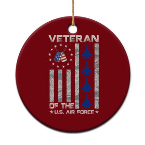 Veteran Of The US Air Force Ceramic Ornament Vintage Camo USA Flag Veterans TS10 1pc Red Print Your Wear