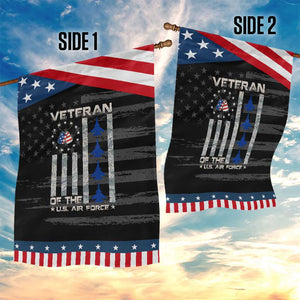 Veteran Of The US Air Force Garden Flag Vintage Camo USA Flag Veterans TS10 Print Your Wear