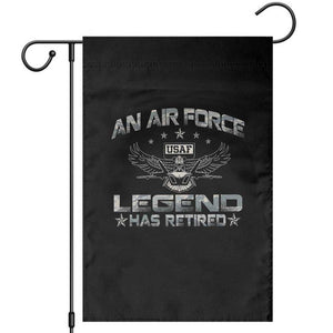An Air Force Legend Has Retired Garden Flag Vintage Camo US Veteran TS10 Black Print Your Wear
