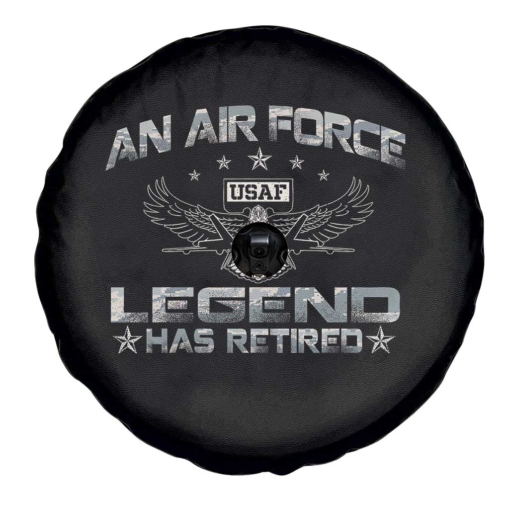 An Air Force Legend Has Retired Spare Tire Cover Vintage Camo US Veteran TS10 Print Your Wear