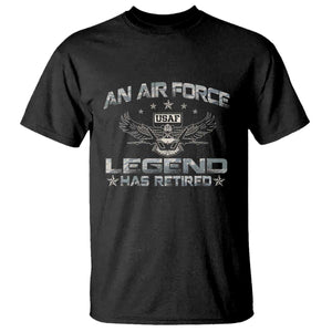 An Air Force Legend Has Retired T Shirt Vintage Camo US Veteran TS10 Black Print Your Wear