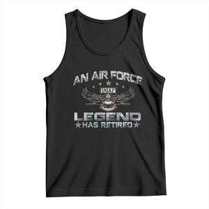 An Air Force Legend Has Retired Tank Top Vintage Camo US Veteran TS10 Black Print Your Wear