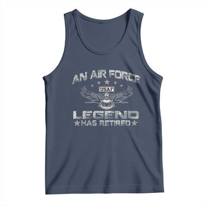 An Air Force Legend Has Retired Tank Top Vintage Camo US Veteran TS10 Navy Print Your Wear