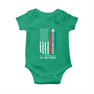 Air Force Veteran Baby Onesie Vintage US Flag TS10 Irish Green Print Your Wear