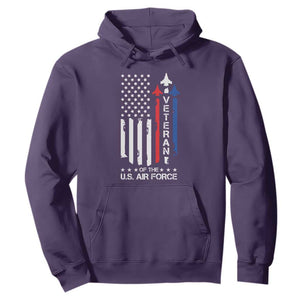 Air Force Veteran Hoodie Vintage US Flag TS10 Purple Print Your Wear