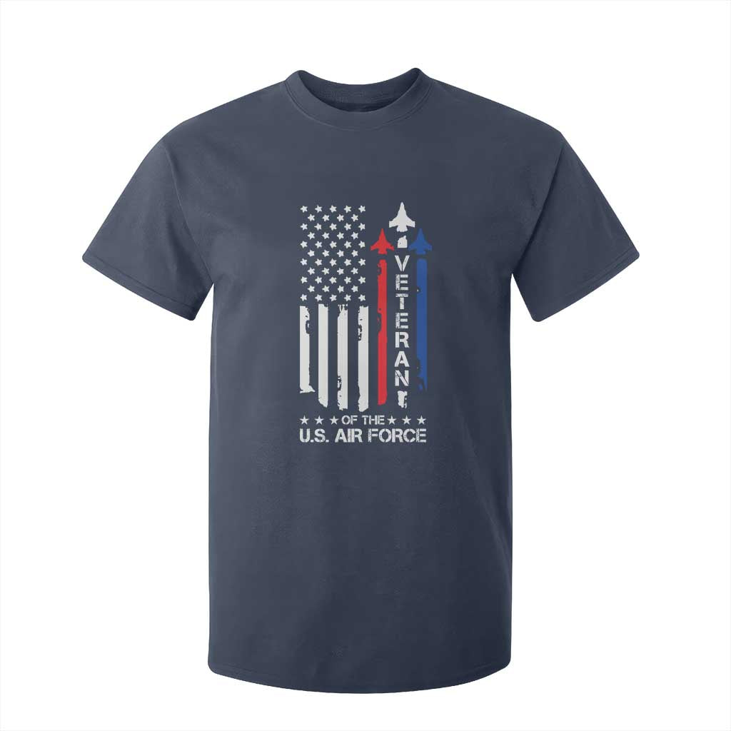 Air Force Veteran T Shirt For Kid Vintage US Flag TS10 Navy Print Your Wear