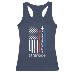 Air Force Veteran Racerback Tank Top Vintage US Flag TS10 Navy Print Your Wear