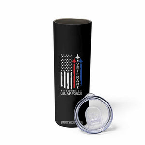 Air Force Veteran Skinny Tumbler Vintage US Flag TS10 Print Your Wear