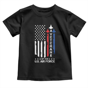 Air Force Veteran Toddler T Shirt Vintage US Flag TS10 Black Print Your Wear