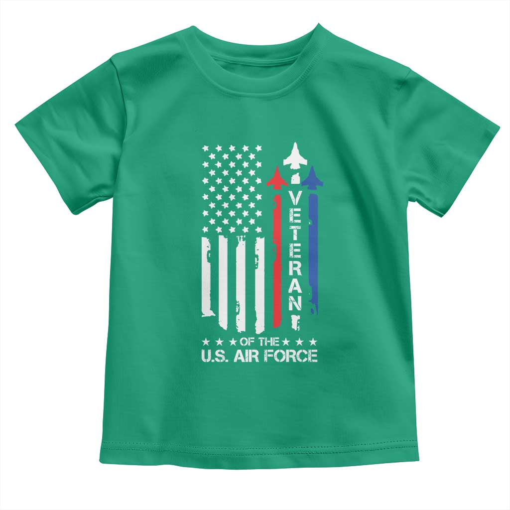 Air Force Veteran Toddler T Shirt Vintage US Flag TS10 Irish Green Print Your Wear