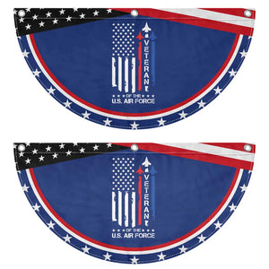 Air Force Veteran Patriotic Fan Flag Vintage US Flag