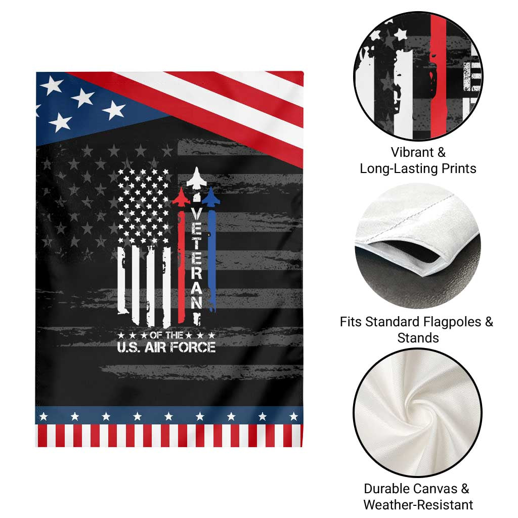 Air Force Veteran Garden Flag Vintage US Flag TS10 Print Your Wear