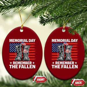Memorial Day Remember The Fallen Ceramic Ornament Veteran Military Vintage USA Flag TS10 Print Your Wear