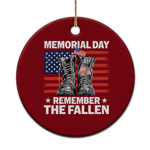 Memorial Day Remember The Fallen Ceramic Ornament Veteran Military Vintage USA Flag TS10 1pc Red Print Your Wear