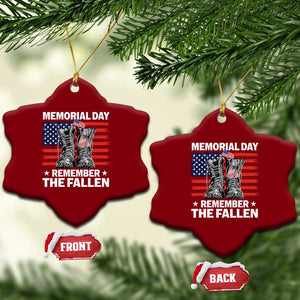 Memorial Day Remember The Fallen Ceramic Ornament Veteran Military Vintage USA Flag TS10 Print Your Wear