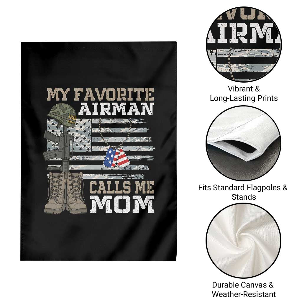 Proud Air Force Mom Garden Flag My Favorite Airman Military Family Camo US Flag TS10 Print Your Wear
