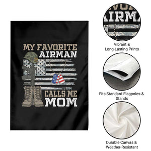 Proud Air Force Mom Garden Flag My Favorite Airman Military Family Camo US Flag TS10 Print Your Wear