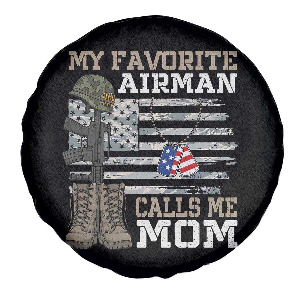 Proud Air Force Mom Spare Tire Cover My Favorite Airman Military Family Camo US Flag TS10 Print Your Wear