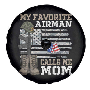 Proud Air Force Mom Spare Tire Cover My Favorite Airman Military Family Camo US Flag TS10 Print Your Wear