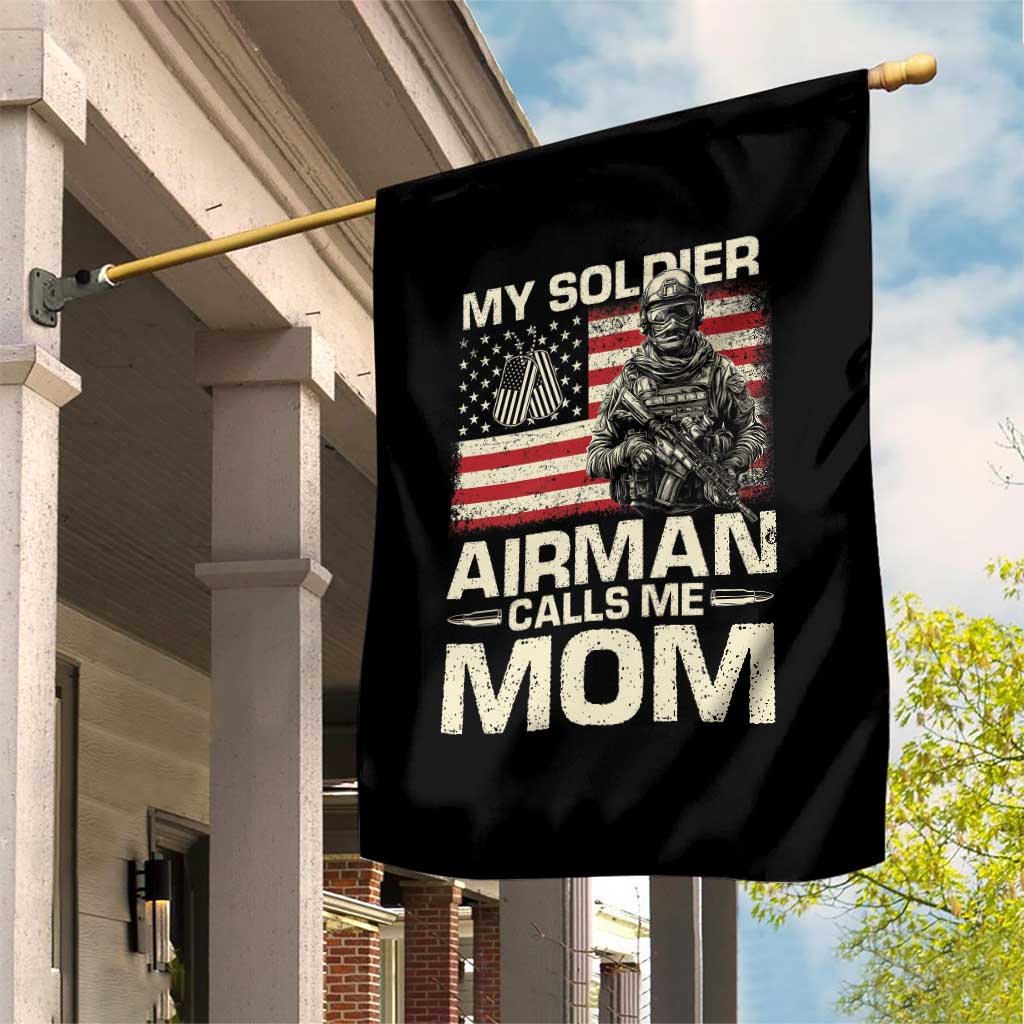 Proud Air Force Mom Garden Flag My Soldier Airman Calls Me Mom US Flag TS10 Print Your Wear