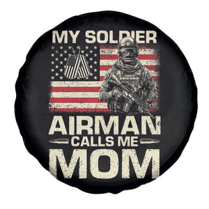 Proud Air Force Mom Spare Tire Cover My Soldier Airman Calls Me Mom US Flag TS10 Print Your Wear