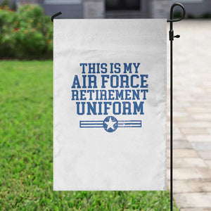 Veteran US Air Force Garden Flag This Is My Retirement Uniform TS10 Print Your Wear
